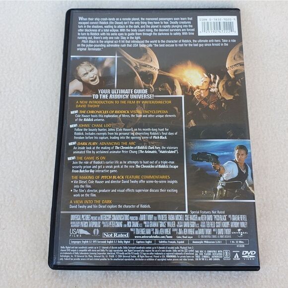 Pitch Black and Chronicles of Riddick DVD Bundle - Picture 3 of 10